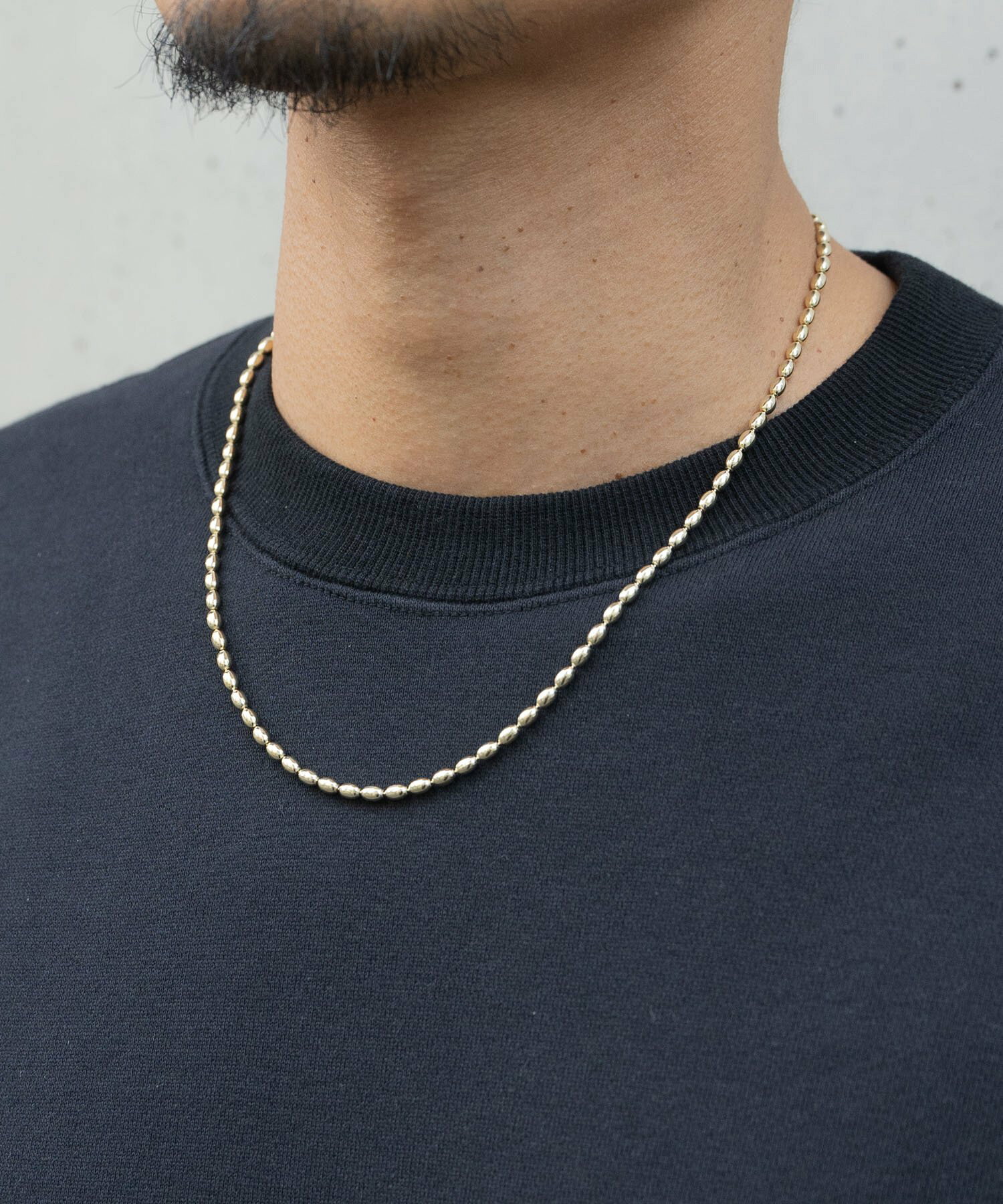 OVAL CHAIN GD シルバー925*金メッキネックレス